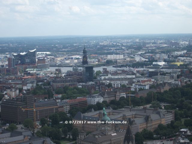 Blick vom Fernsehturm über die Stadt 