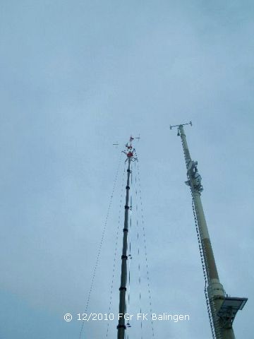 links Antennenbestückung des MastKW