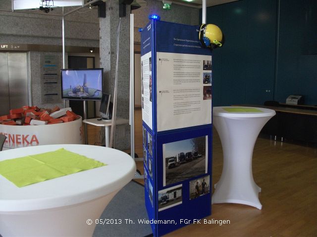 Ausstellung auf der ISCRAM 2013 in Baden-Baden