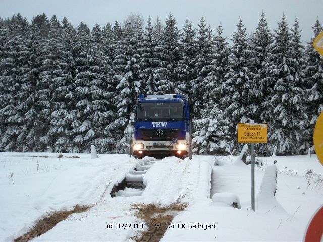 Anfahrt auf die Panzerschnellbrücke mit dem GKW I