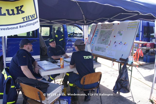 LuK THW Ortsverband während der Ausbildung