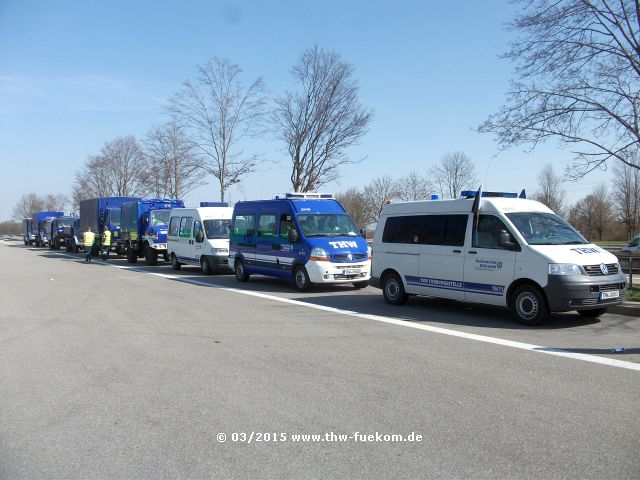 Verband vor der Anfahrt in Richtung Horb a.N.