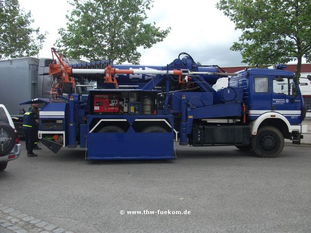 Vorstellung der Einsatzoptionen des Weitverkehrstrupp (WVTr) am Mastkraftwagen (MastKW)