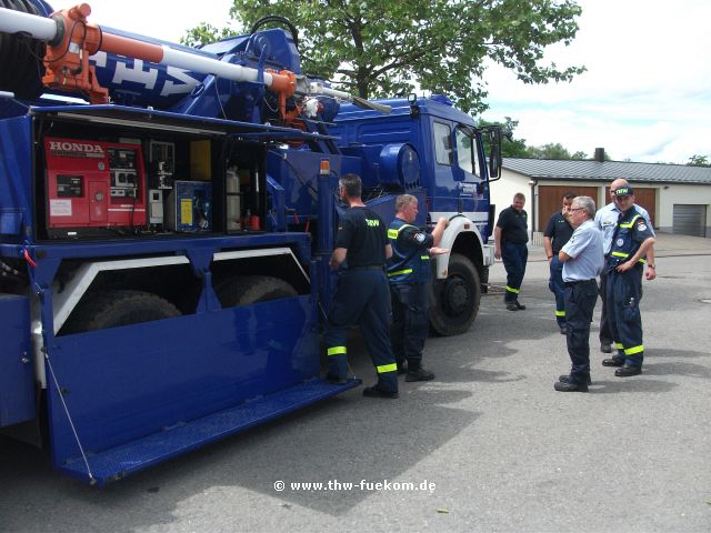 Vorstellung der Einsatzoptionen des Weitverkehrstrupp (WVTr) am Mastkraftwagen (MastKW)