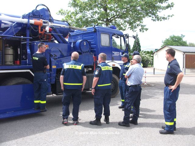 Vorstellung der Einsatzoptionen des Weitverkehrstrupp (WVTr) am Mastkraftwagen (MastKW)