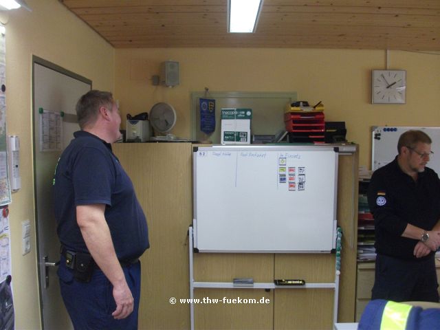 Arbeiten in der LuK des OV Rottenburg