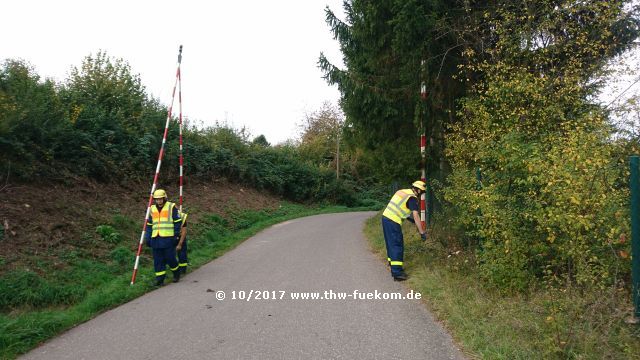 Bau von behelfsmäßigen Übergängen 