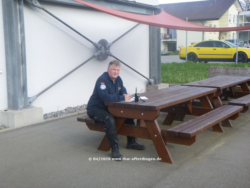 Leiter FK auf dem Gelände des OV Ofterdingen