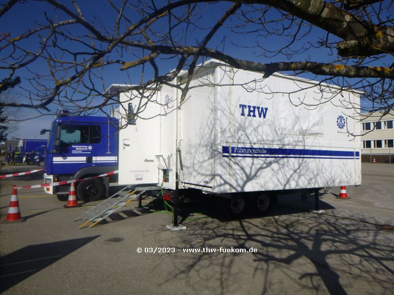 THW Führungsstelle Villingen-Schwenningen in aufgebauten Zustand