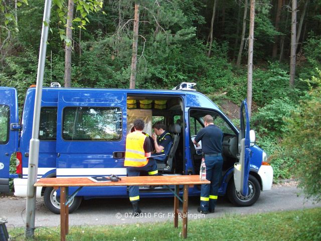 Zugtruppbefehlsstelle im Einsatz