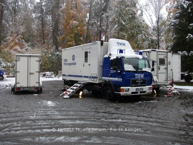 Zugführerlehrgang mit Schnee im Oktober