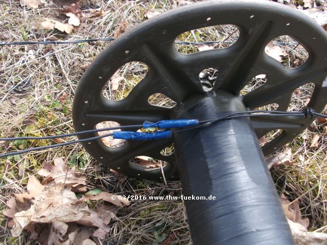 wassergeschützte Verbindung durch Klebeband 