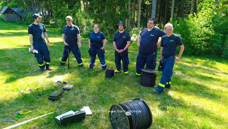 Feldkabelbau - Training der Fachgruppen Kommunikation