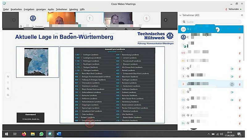 Erster virtueller Online-Dienstabend beim OV Ofterdingen