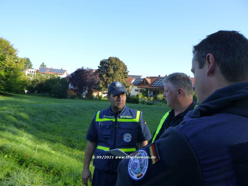 Besprechung der Führungskräfte SEEWA mit der Übungsleitung