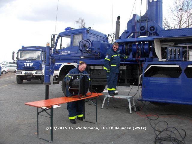 Arbeiten mit Antennenkabel