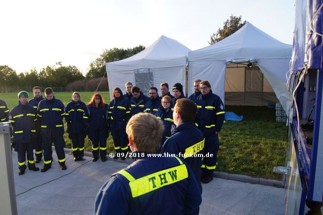 Einweisung der Einsatzkräfte in die Ausbildung