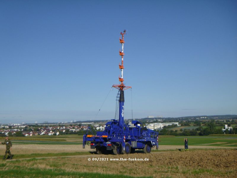 Ausbildung Fahren mit aufgerichteten Mast