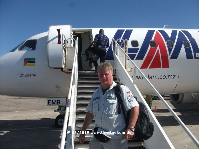 Abreise in Beira/Mosambik und Rückflug nach Frankfurt am Main/Deutschland