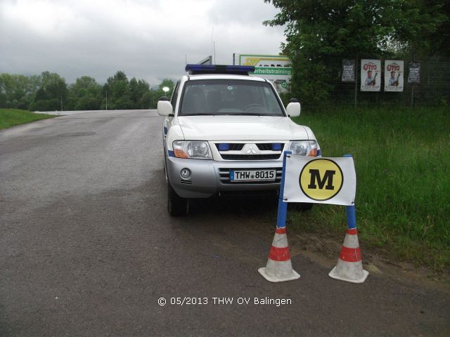 Meldekopf an der Einfahrt in das Messegelände Balingen