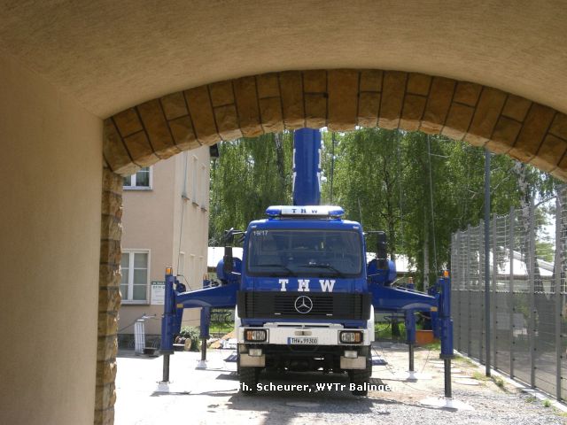 Zweiter Aufbauplatz des MastKW WVTr Balingen