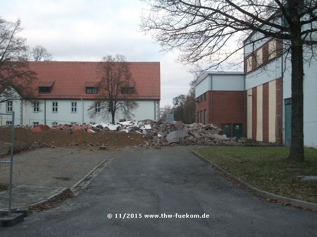 Ein Ziegelhaufen ist alles was von dem Kamin über blieb