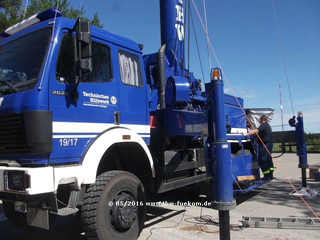 Aufbau Mastkraftwagen der FGr FK Balingen