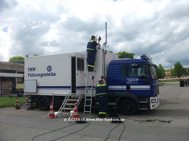 Ausbildung Aufbau der THW Führungsstelle