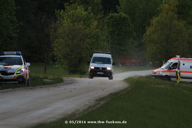 THW Fachberater trifft an der Einsatzstelle ein