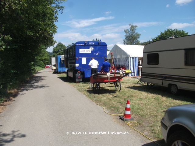 Anhänger ELA im Einsatzbetrieb