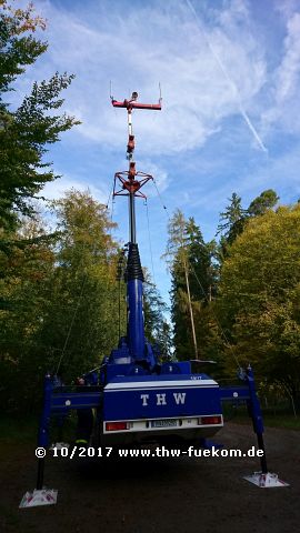 Aufbau des Mastkraftwagen (MastKW) Gelnhausen im RP Tübingen 