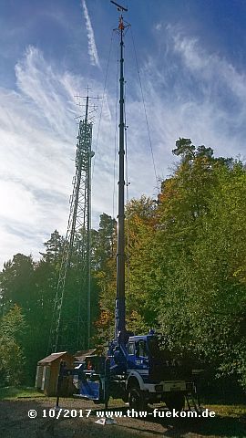 Aufbau des Mastkraftwagen (MastKW) Gelnhausen im RP Tübingen 