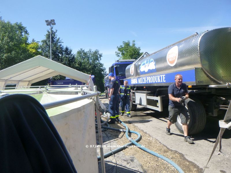 Wassertransporter im Einsatz