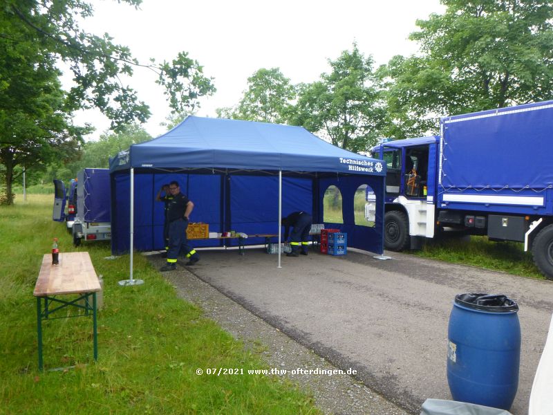 Verpflegungszelt des OV Albstadt und Balingen