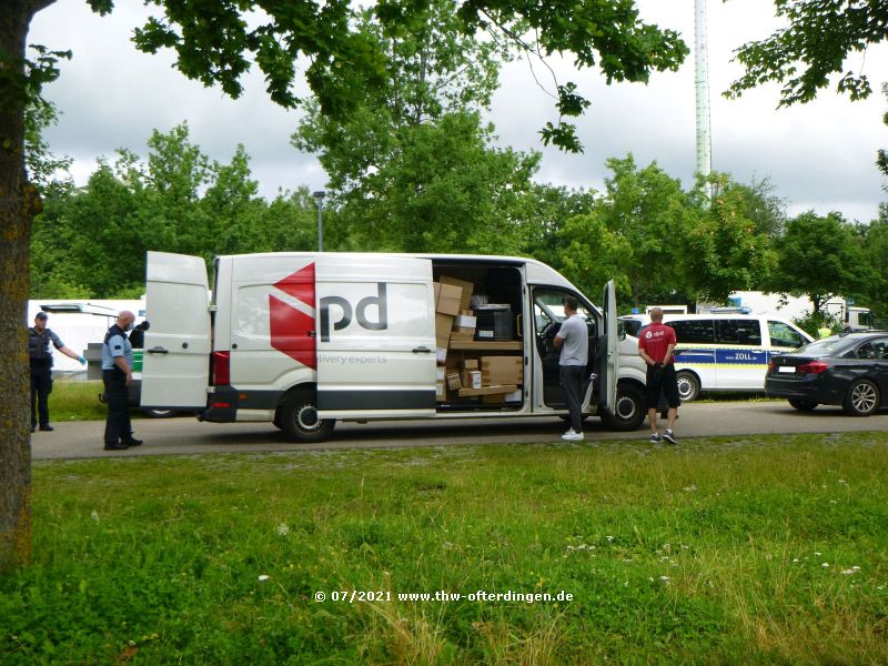 Lkw Kontrollen durch Polizei und den Zoll