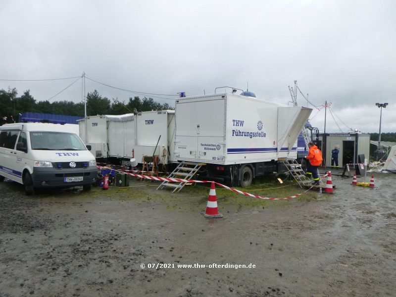 Die THW Führungsstelle Bereitstellungsraum Camp Nürburgring XXL