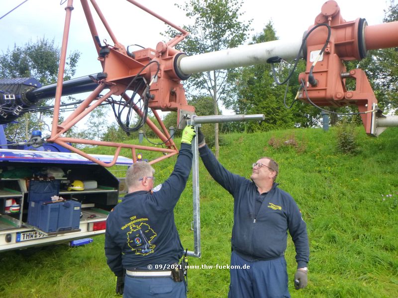 Vorbereitung der Antennenaufnahmen