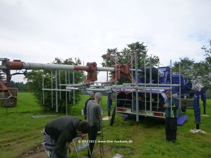 Anbau der Radioantennenanlage