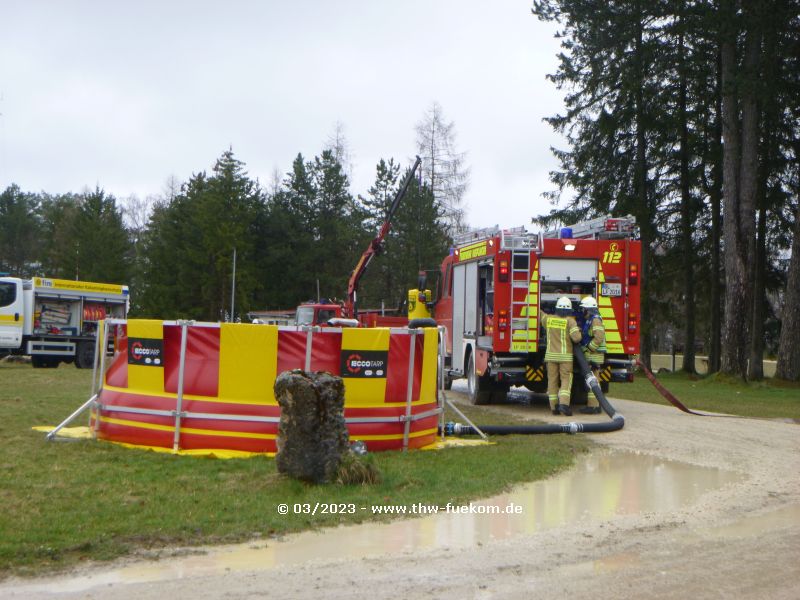 Herstellen einer Wasserversorgung - Waldbrand