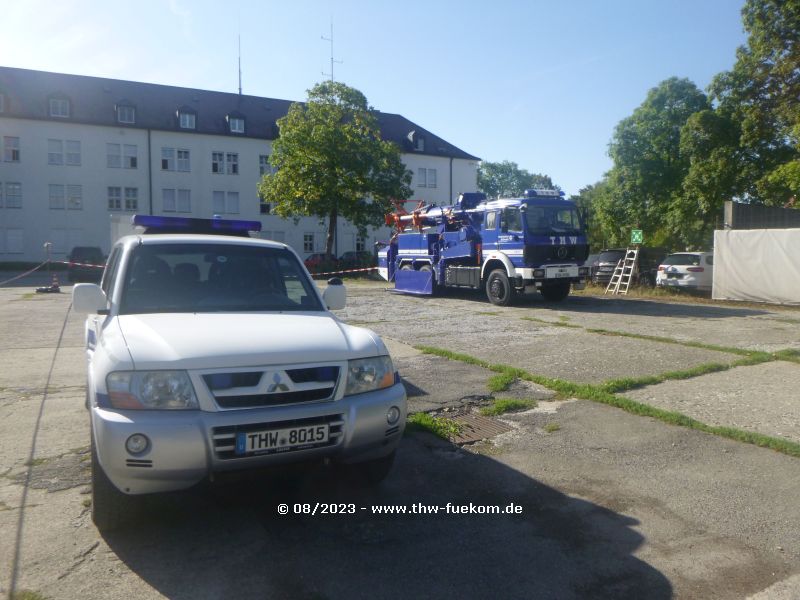 Aufbau des MastKW Ofterdingen in Ravensburg