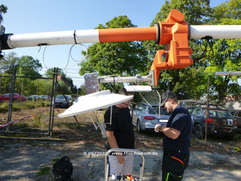 Umbau der Richtfunkstrecke am 22.08.2023