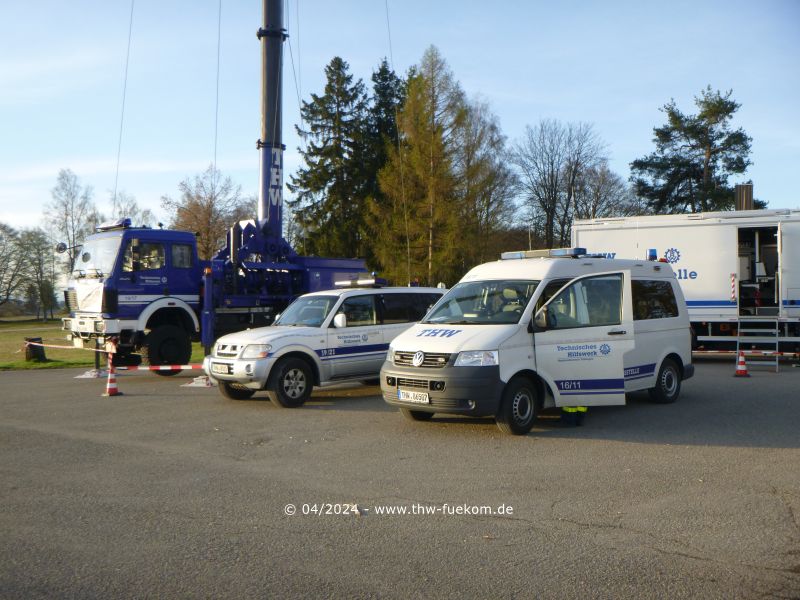 THW Relaisstelle im Einsatz