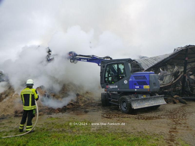 Radbagger aus Ulm im Einsatz
