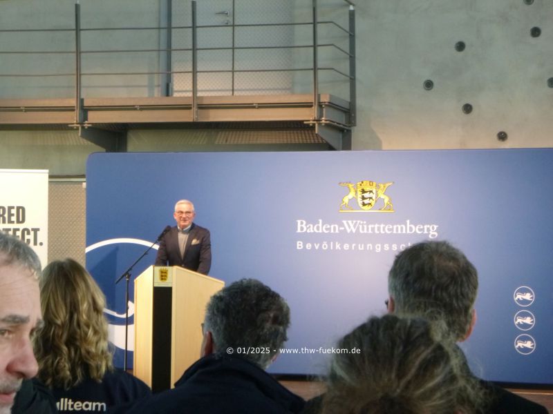 Herr Innenminister Strobl bei seiner Laudatio