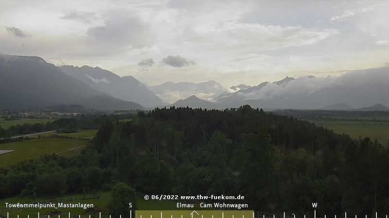 Blick in Richtung Alpen