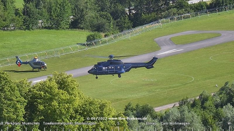 Start einer Super Puma der Bundespolizei