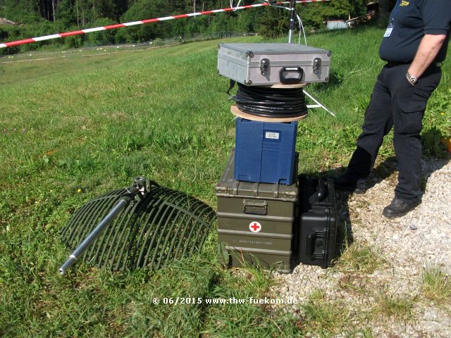 THW Richtfunksystems Gegenstelle auf dem Berg Laber