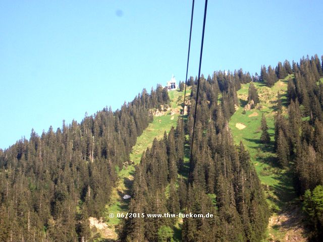 Seilbahn auf dem Berg Laber (1686 m ü. NHN)