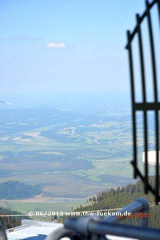 Sichtstrecke zum Segelflugplatz Pömetsried