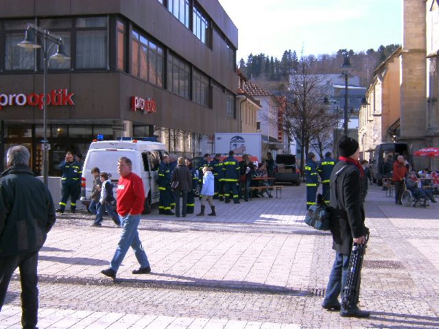 Koordination der Einsatzkräfte durch die FK Balingen